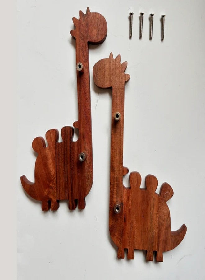 Look Mumma Dino Premium Wooden Cupboard Handle/Drawer - Handcrafted Kids Room Hardware - Image 2